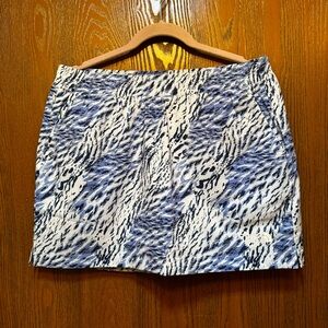 NWT North Face Skort Womens Large Blue Pockets Lined Stretch Tennis Golf Pull On